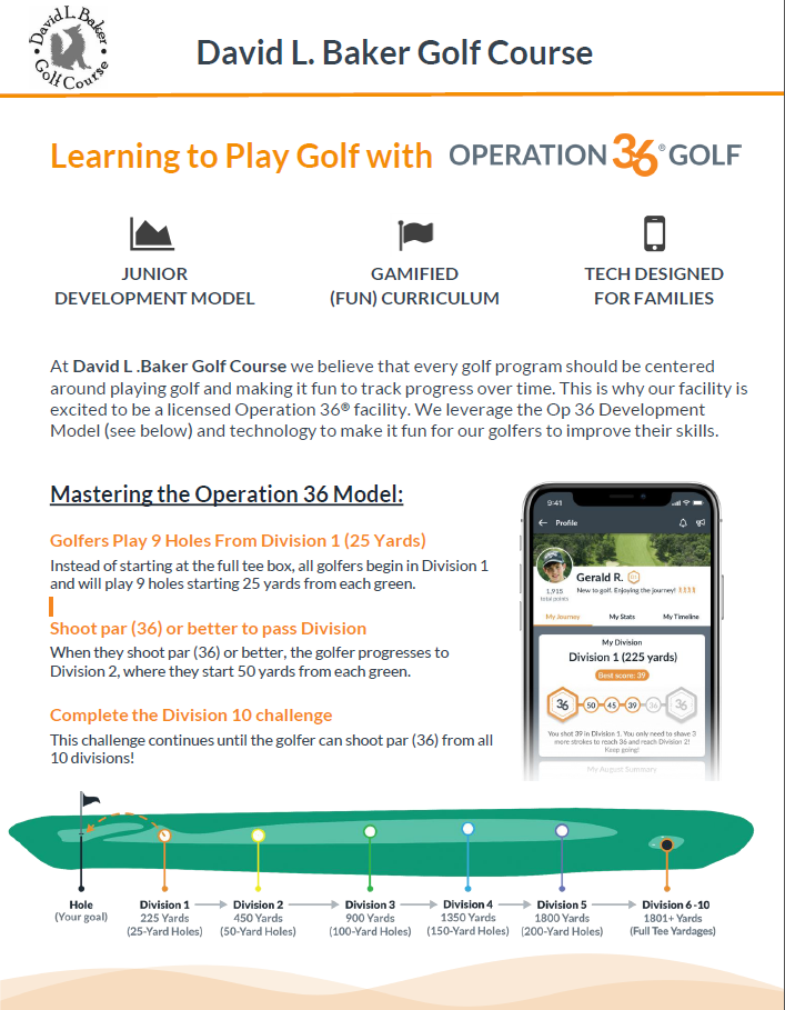 Operation 36 David L. Baker Golf Course